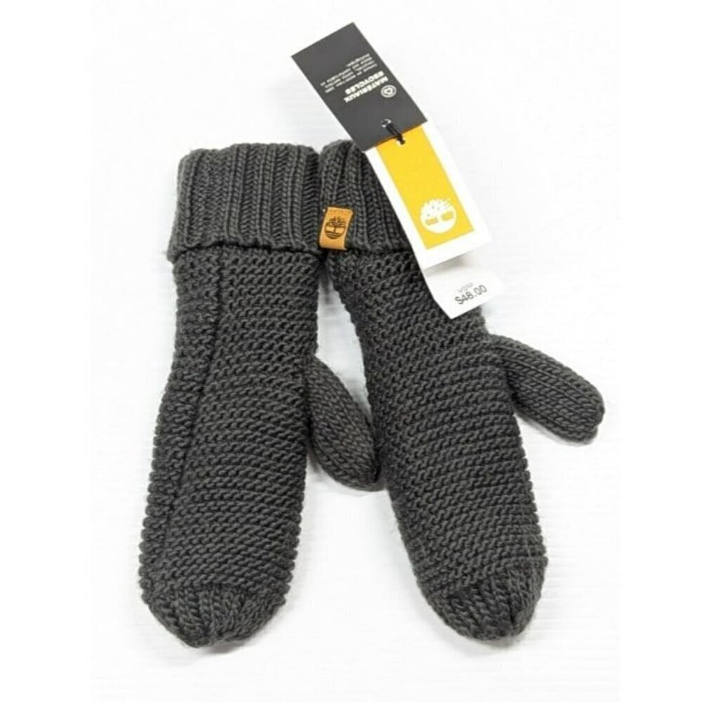 Timberland Women's Icelandic Charcoal Heather Mittens O/S (MSRP $48)